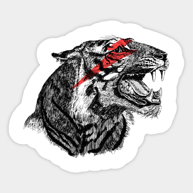 Eye Of The Tiger Apparel Sticker by fernandaschallen